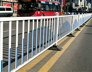 Traffic and municipal guardrail